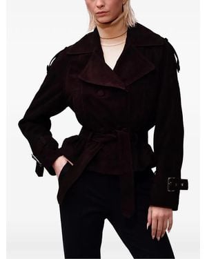 Poche Paris Belted Jacket - Black