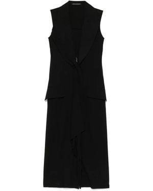 Yohji Yamamoto テーラード ドレス - ブラック