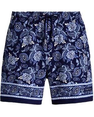 Ralph Lauren Paisley-Print Shorts - Blue