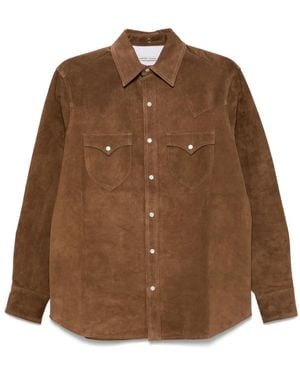 Carter Young Suede Shirt - Brown