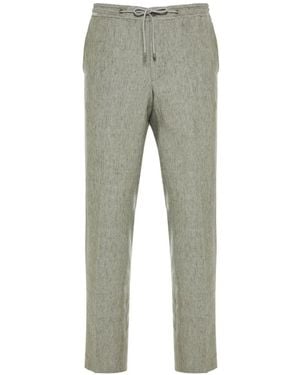 Corneliani Pantalon À Lien De Resserrage - Grey