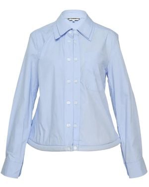 Melitta Baumeister Double-Breasted Long Sleeve Shirt - Blue