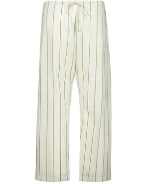 Bode Striped Pants - White