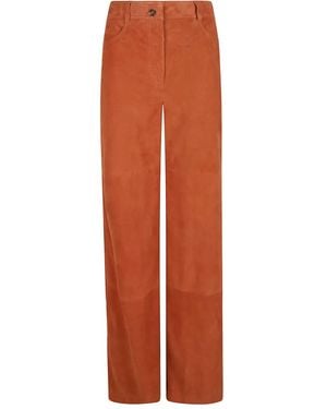 Alberta Ferretti High-Waisted Trousers - Orange