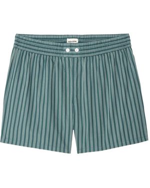 Zadig & Voltaire Pax Cotton Shorts - Blue