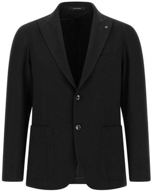 Tagliatore Montecarlo Peak-Lapel Blazer - Black