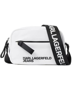 Karl Lagerfeld Borsa Messenger Essential - Bianco