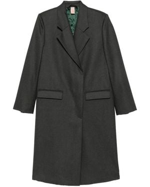 Indress Carlos Peak-Lapel Coat - Black