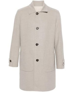 Eleventy Reversible Coat - White