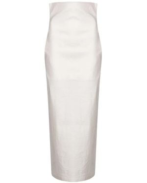 Issey Miyake Allow Maxi Skirt - White