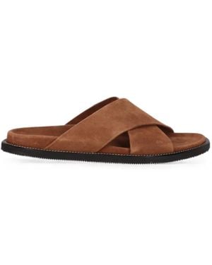 Todd Synder X Champion Criss-Cross Strap Sandals - Brown