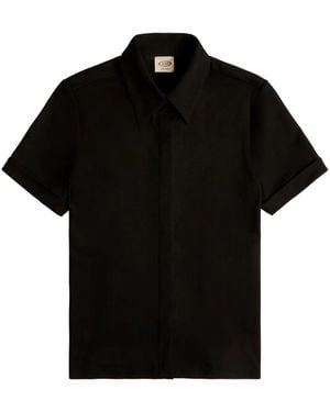 Tod's Turn-Up Cuff Polo Top - Black