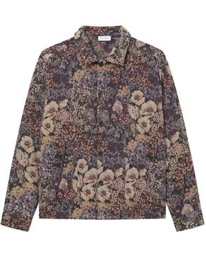 Les Deux Floral-Pattern Jacket - Gray