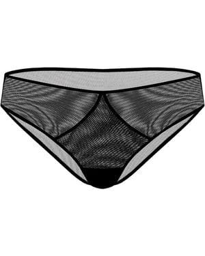 Zhilyova Asteria Mesh Briefs - Black