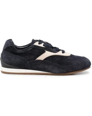 Ferragamo Gancini-Plaque Panelled Trainers - Black