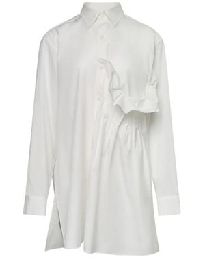 Y's Yohji Yamamoto Chemise À Volants - White