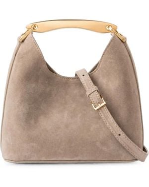 Elleme Small Boomerang Suede Shoulder Bag - Natural