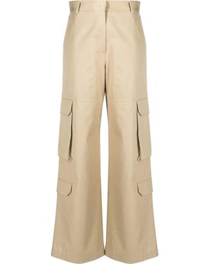 MSGM ハイウエスト カーゴパンツ - ナチュラル