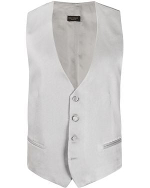 Dell'Oglio Single-Breasted Tailored Waistcoat - Grey