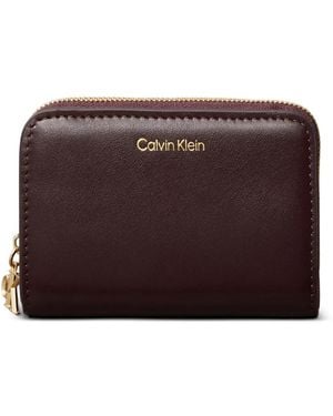 Calvin Klein Portefeuille À Fermeture Zippée - Violet