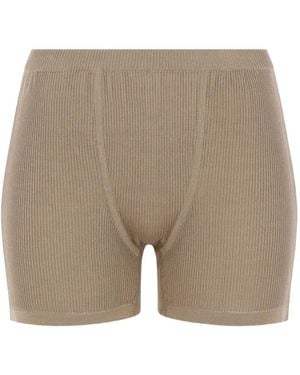 Niccolò Pasqualetti Ribbed Shorts - White
