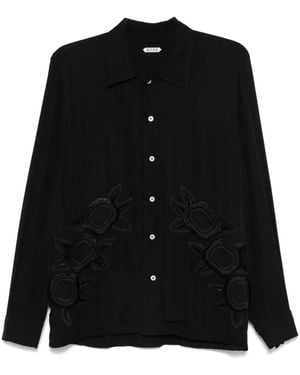 Bode Midnight Daffodil Shirt - Black
