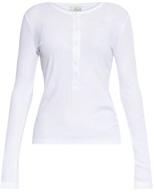 Munthe Grace Ribbed T-Shirt - White