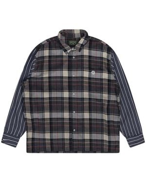 DENIM TEARS Check-Pattern Shirt - Black