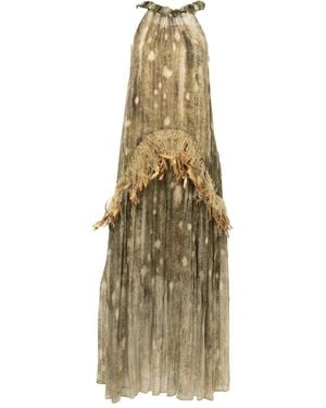 YANGKEHAN Silk Dress - Natural