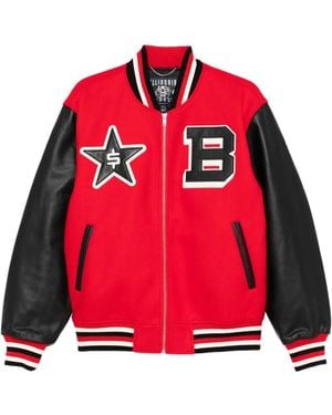 BBCICECREAM Star-Appliqué Bomber Jacket - Red