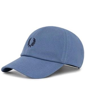 Fred Perry Baseballkappe Mit Logo-Stickerei - Blau