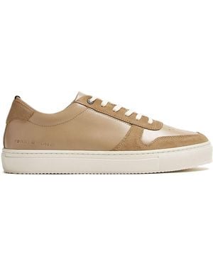 Tommy Hilfiger Leather Trainers - Brown