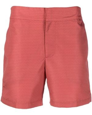 Frescobol Carioca Costume Da Bagno Con Stampa - Rosso