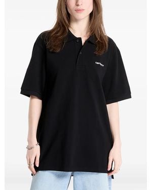 Carhartt ロゴ ポロシャツ - ブラック