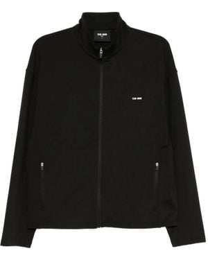 TEAM WANG design Logo-Printed Track Performance Jacket - Black