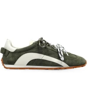 DSquared² Dc-642 Leren Low-Top Sneakers - Groen