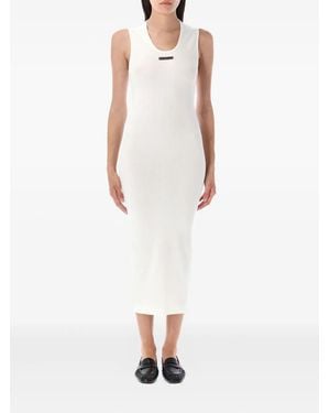 Fear Of God Ribbed Midi Dress - White