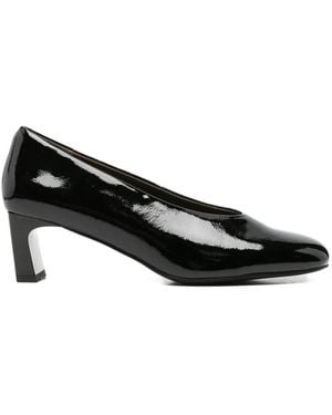 Linda Baumann Escarpins Vernis À Bout Carré - Black