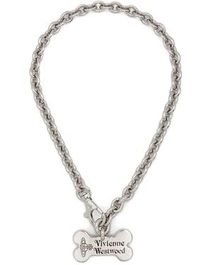 Vivienne Westwood Bone Pendant Necklace - メタリック