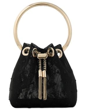 Jimmy Choo Mini Bon Bon Umhängetasche - Schwarz