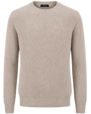 Slowear Ribbed-Knit Jumper - White