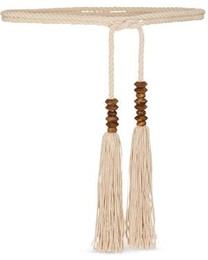 Balmain Rope Tie Belt - White