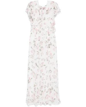 ERMANNO FIRENZE Floral-Print Maxi Dress - White
