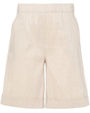 D.exterior Shorts Sartoriali A Vita Alta - Neutro