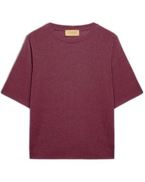 Momoní Iora Short-Sleeves Crew-Neck T-Shirt - Purple