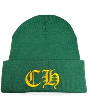 Chrome Hearts Logo-Embroidered Beanie Hat - Green