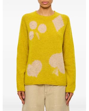 Suzusan Pullover aus Kaschmir - Gelb