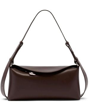 Erdem Bloom Leather Shoulder Bag - Brown