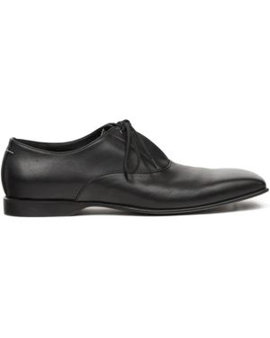 Maison Margiela Leather Lace-Up Shoes - Black