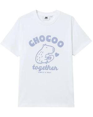 Chocoolate Graphic-Print T-Shirt - White